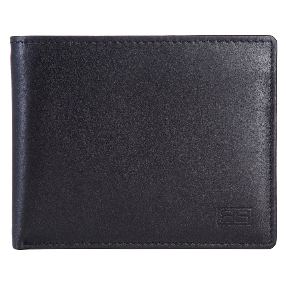 Vegetable Tanned Genuine Leather Wallet for Men – RFID Safe Bifold Wallet with Coin Pocket - EG-MLW-788-CW-FG-VT-YS-BLACK 1