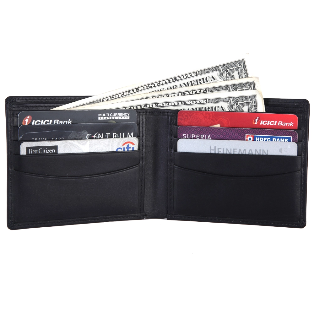 Best Slim Genuine Leather Wallet for Men – VT Leather RFID Blocking Bifold Gift Set - EG-MLW-789-CW-FG-VT-BLACK 1