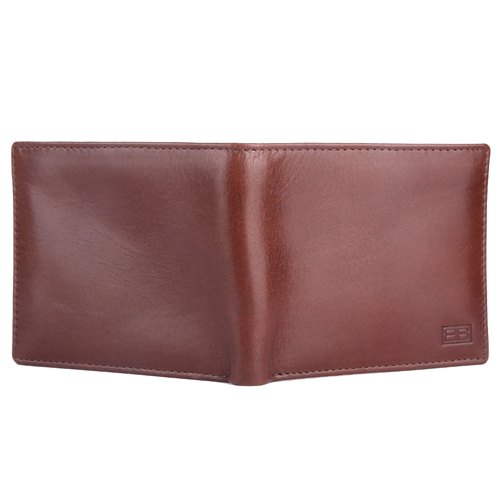 Best Slim Genuine Leather Wallet for Men – VT Leather RFID Blocking Bifold Gift Set - EG-MLW-789-CW-FG-VT-BROWN 1