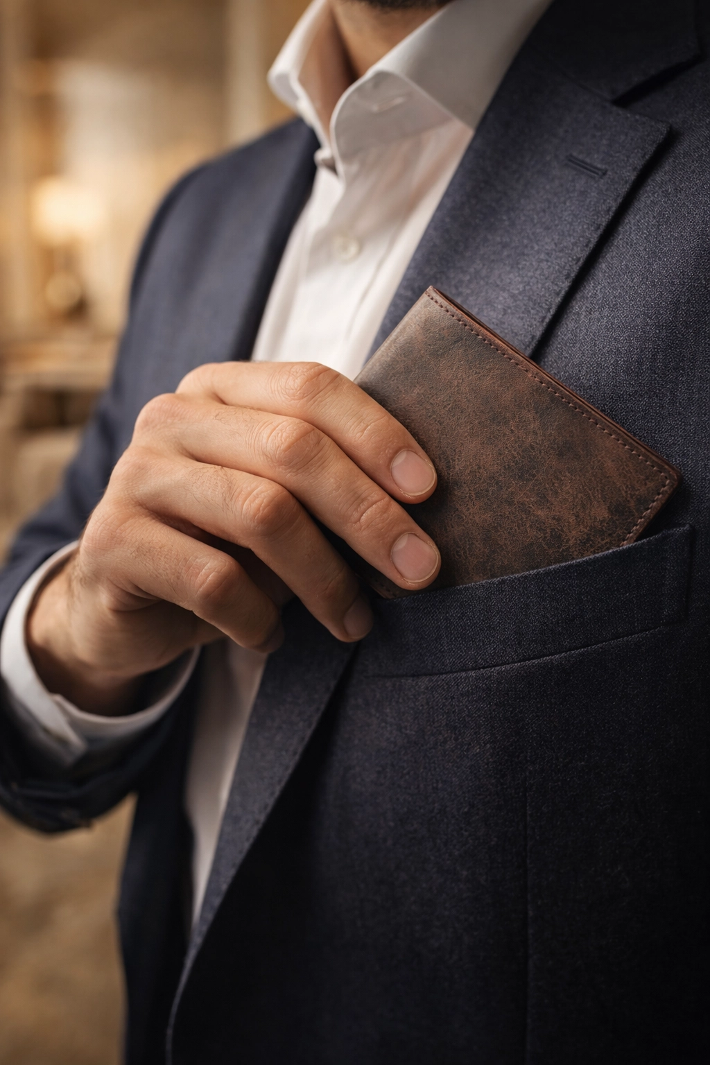 Genuine Leather ID Window Wallet for Men rugged brown leather bifold Wallet India Supplier Genuine Leather ID Window Wallet for Men rugged brown leather bifold Wallet India Supplier