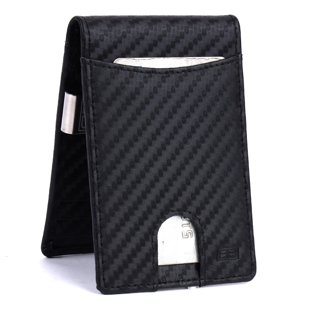 RFID Blocking Front Pocket Wallet with Cash Strap Holder - Image 6