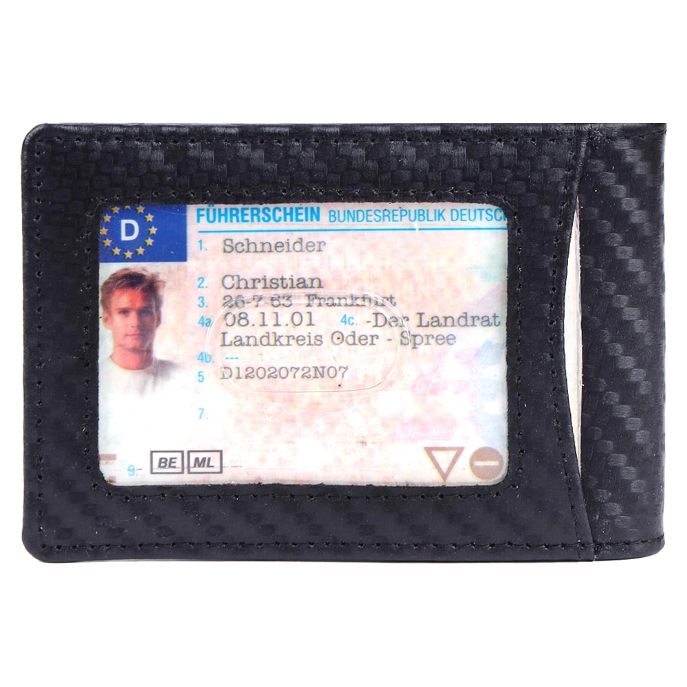 RFID Blocking Front Pocket Wallet with Cash Strap Holder - Image 8