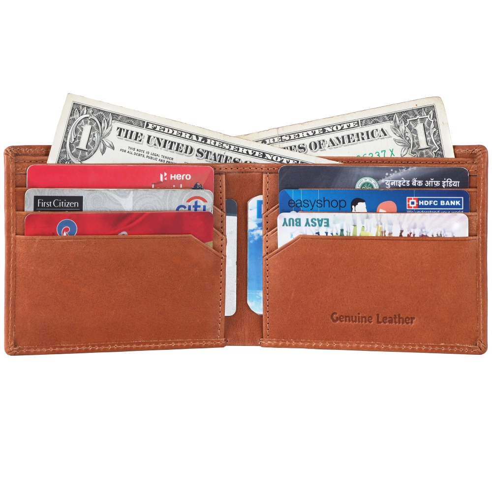 RFID Protected Leather Wallet for Men | Slim Bifold Wallet - Image 3