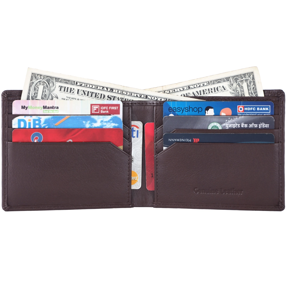 RFID Protected Genuine Leather Wallet for Men Bifold Slim - Image 9