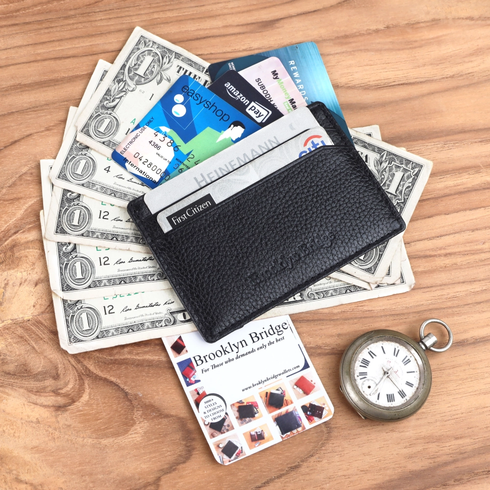 RFID Protected Leather Card Holder Wallet for Secure Storage - Image 7
