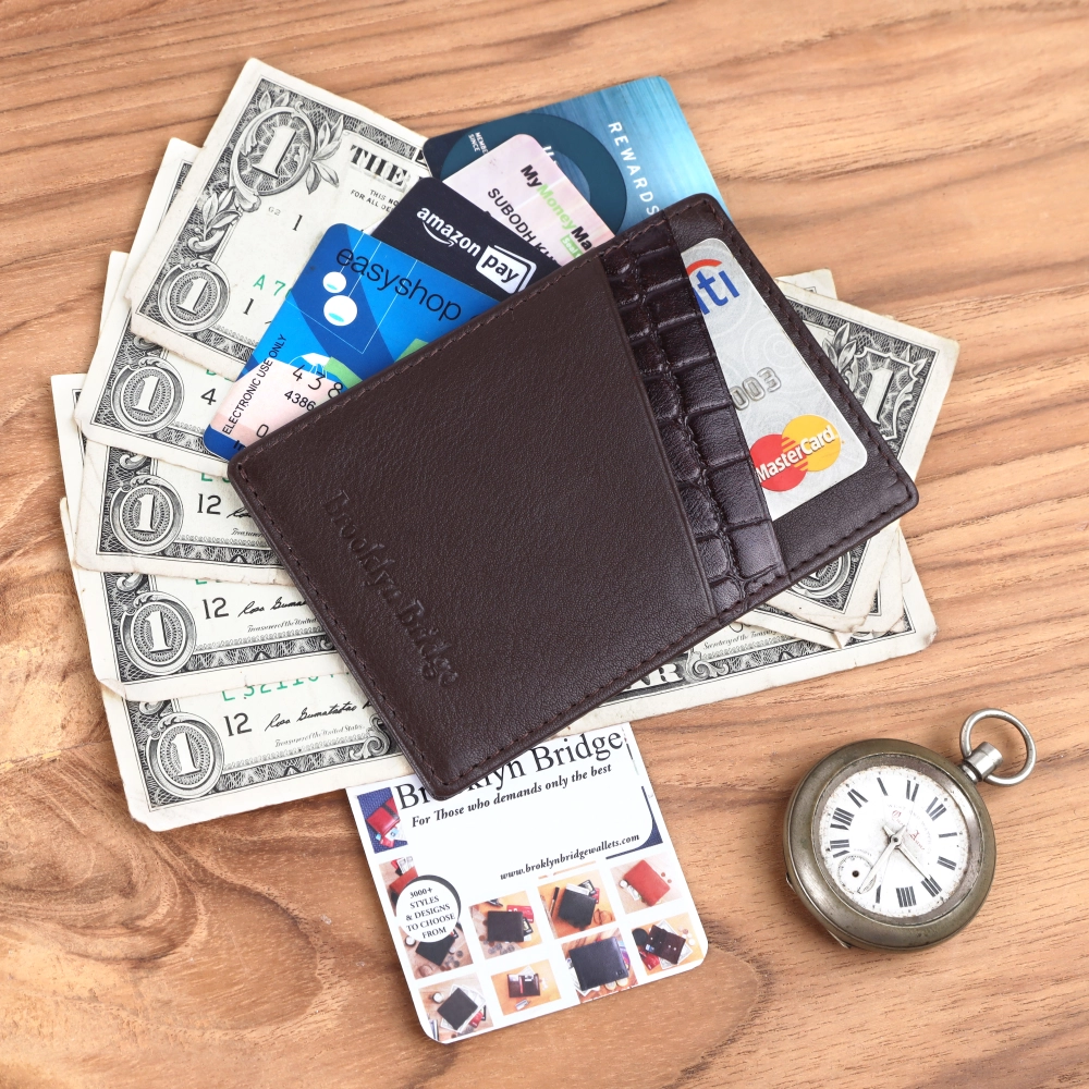 RFID Protected Leather Card Holder Wallet for Men & Women - Image 10