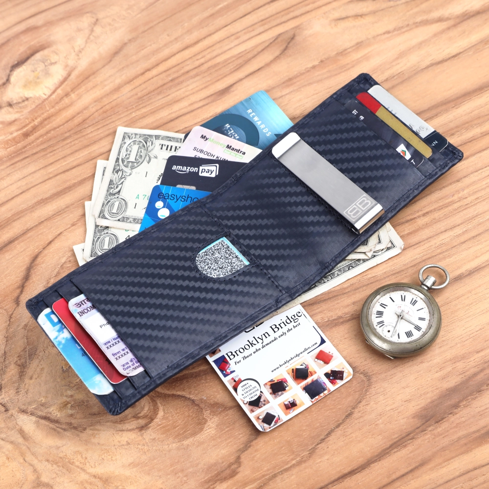 RFID Protected Money Clip Wallet for Men with Card Holder
