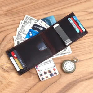 Slim RFID Blocking Money Clip Wallet with Card Slots