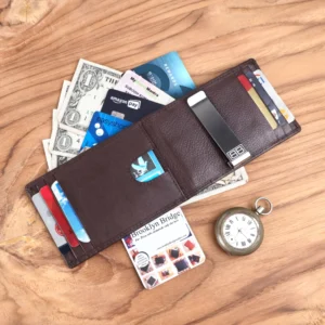 RFID Money Clip Wallet for Men | Slim Card Holder Wallet