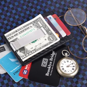 Minimalist RFID Protected Card Holder with Metal Clip