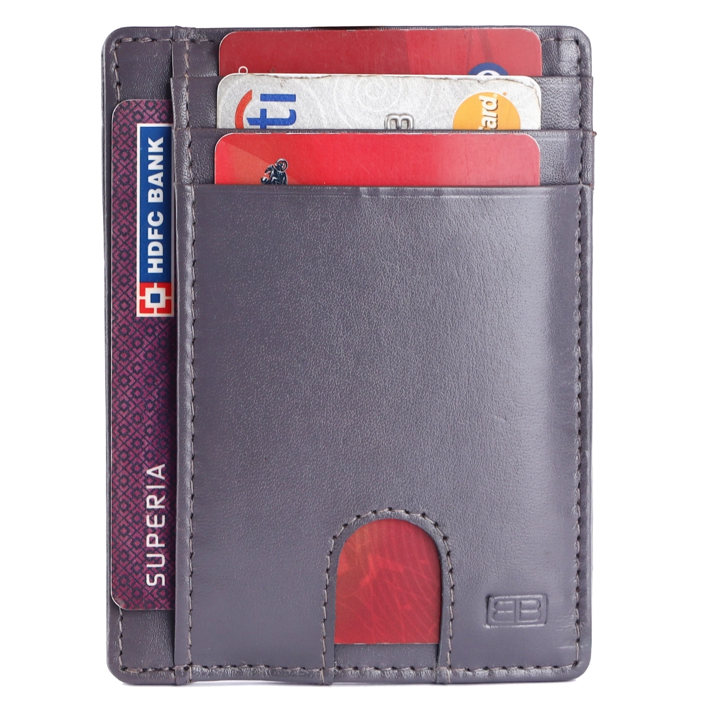 RFID Protected Genuine Leather Card Holder for Daily Use - Image 2