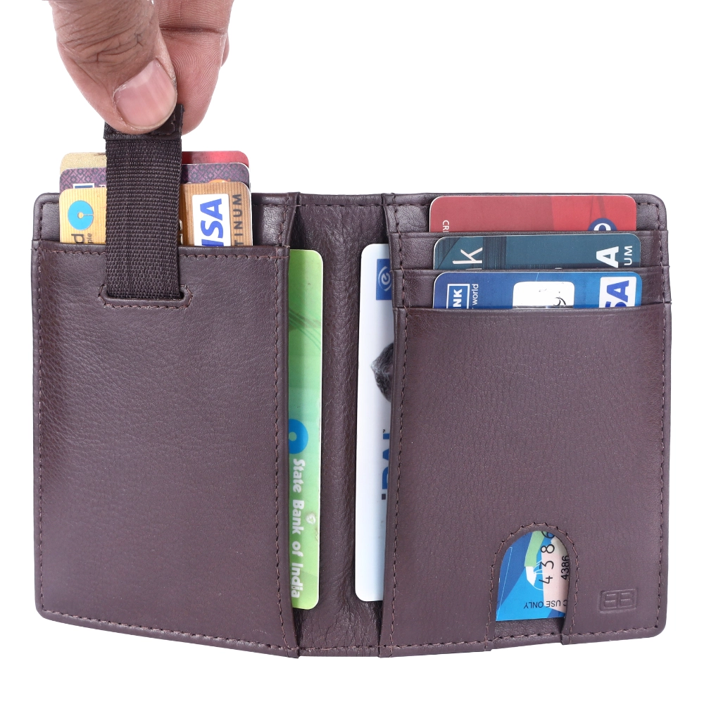RFID Protected Pull Strap Card Holder Wallet for Daily Use - Image 7