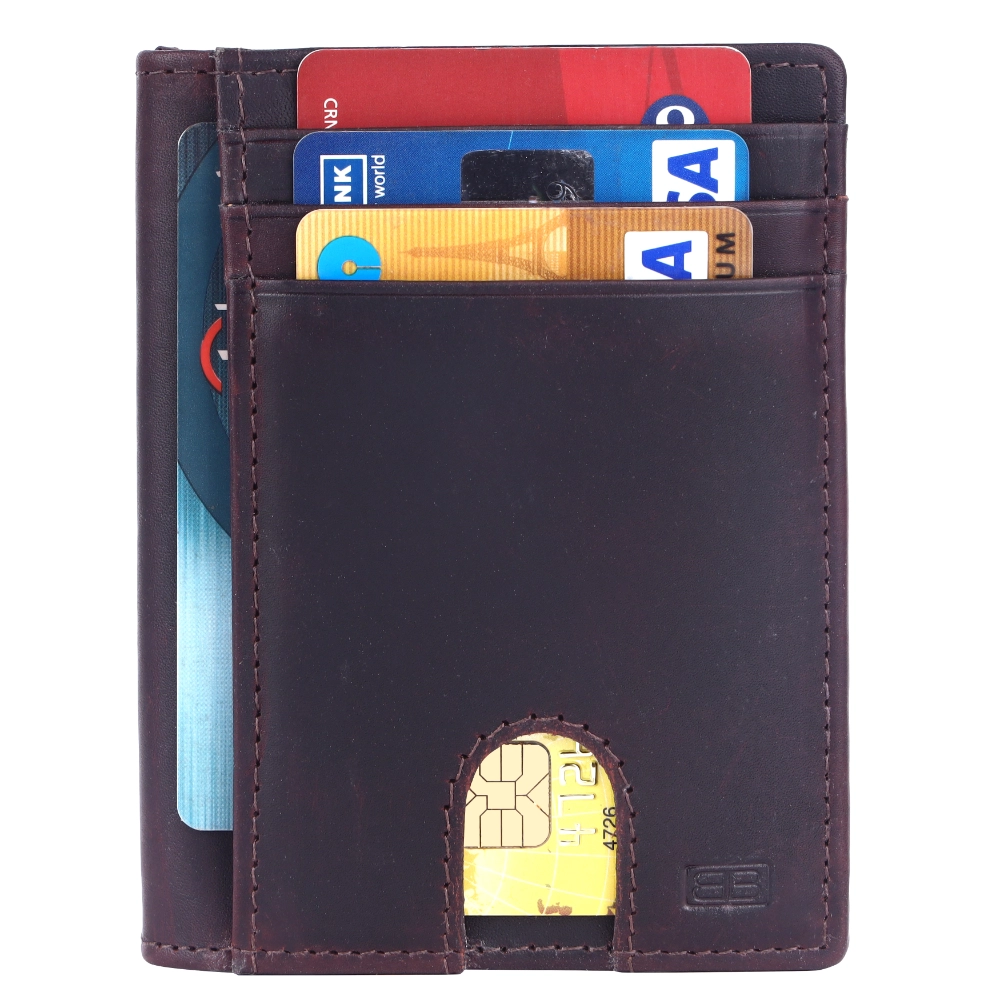Slim RFID Protected Pull Strap Wallet for Cards & Cash - Image 2