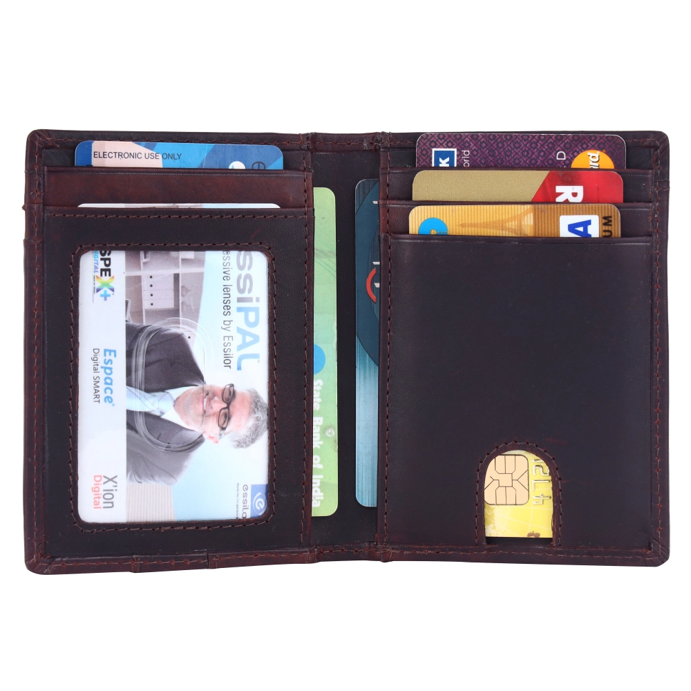 Slim RFID Protected Pull Strap Wallet for Cards & Cash - Image 3