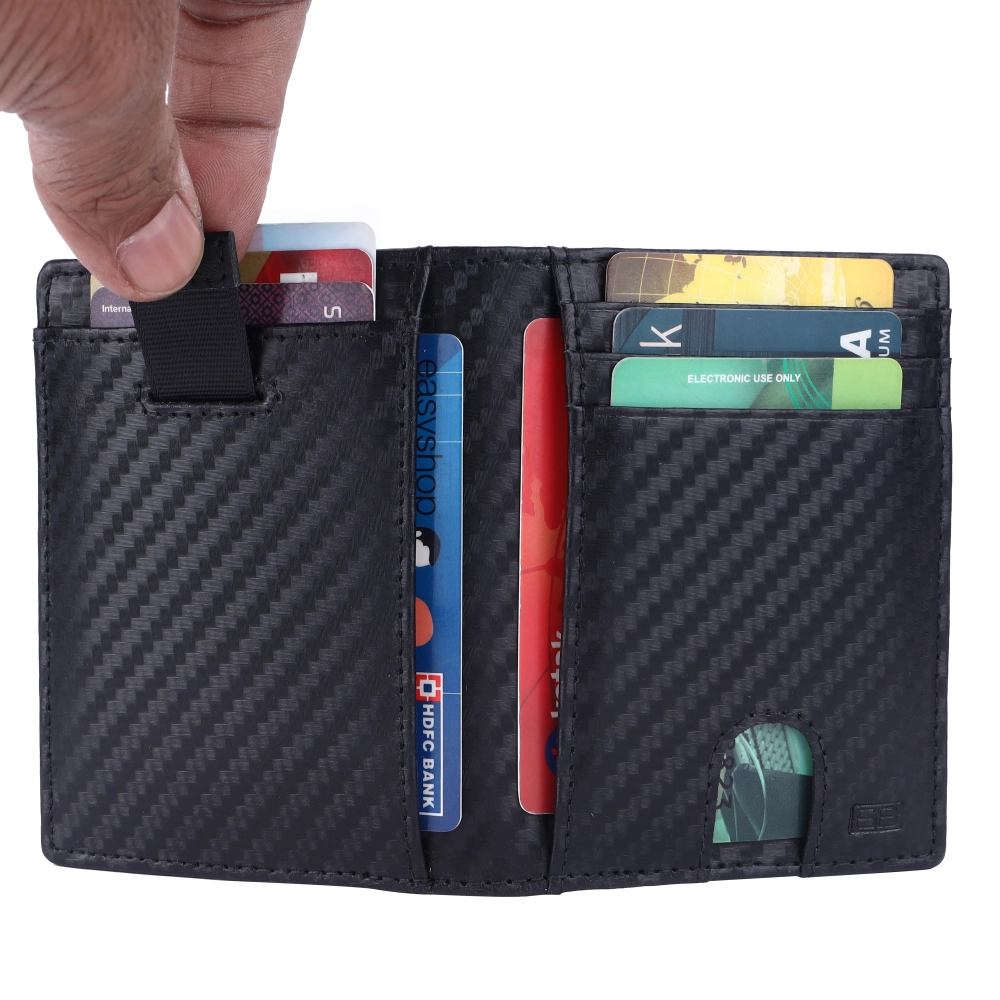 RFID Protected Pull Strap Card Holder Wallet for Secure Access - Image 4
