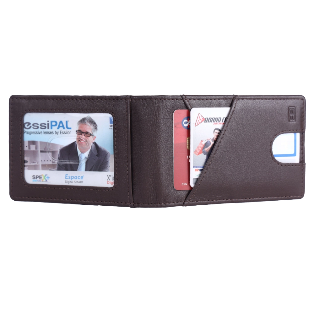 Slim RFID Protected Wallet with Money Clip and ID Window - Image 4