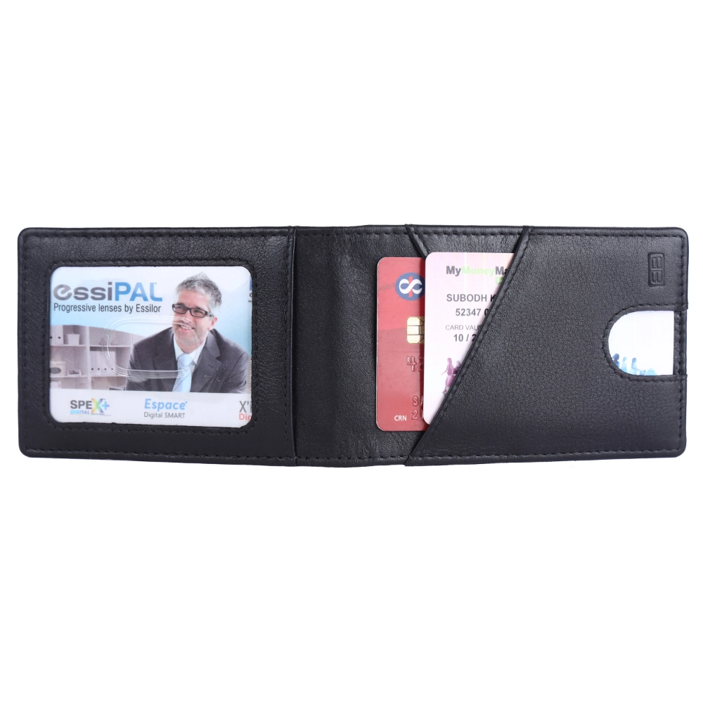 Slim RFID Protected Wallet with Money Clip and ID Window - Image 7