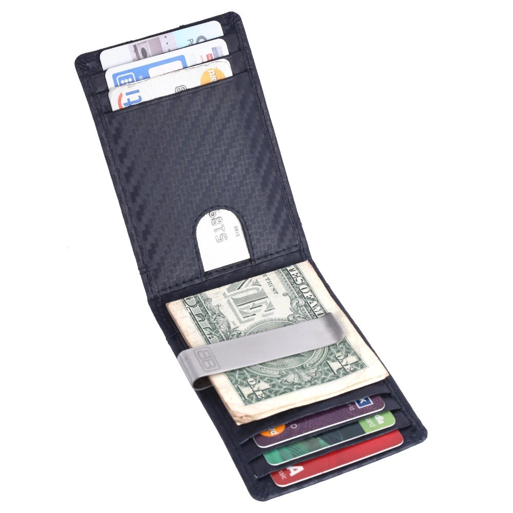 RFID Blocking Front Pocket Wallet with Cash Strap Holder - Image 3