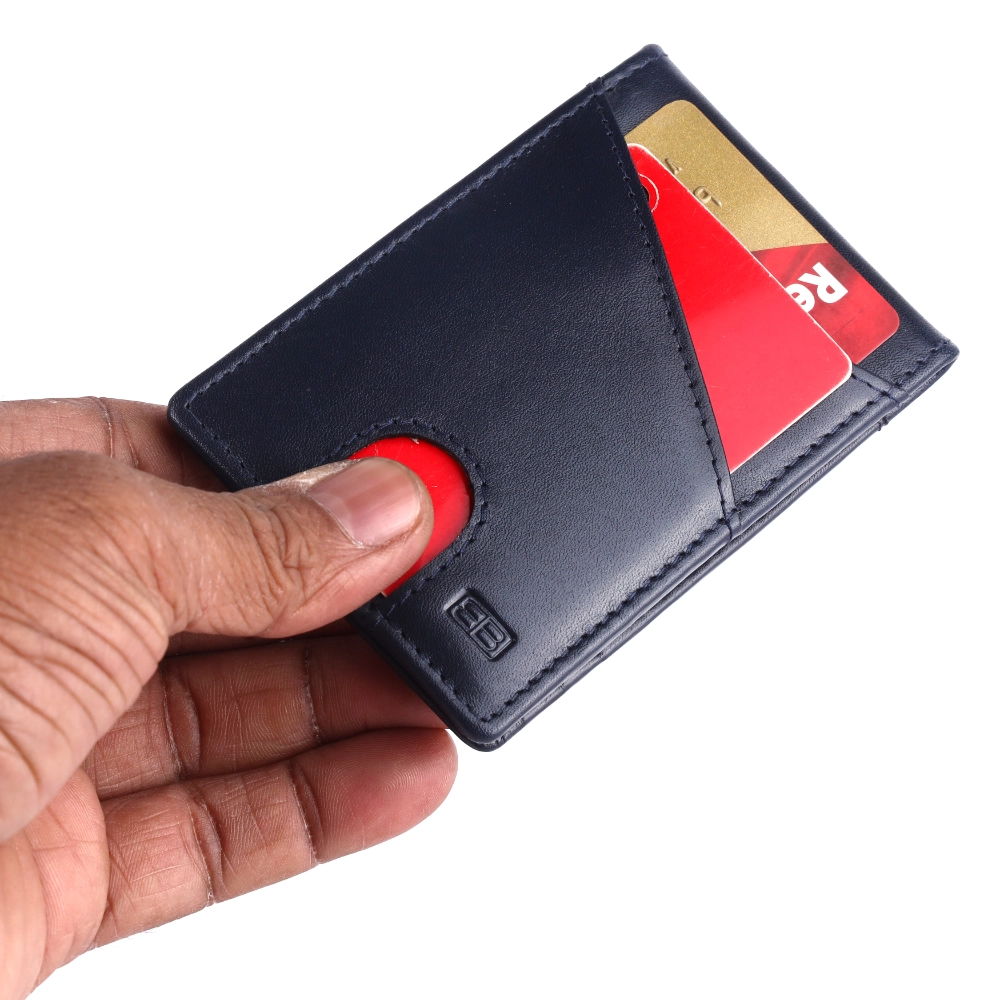 RFID Protected Bifold Money Clip Wallet with Card Slots - Image 3