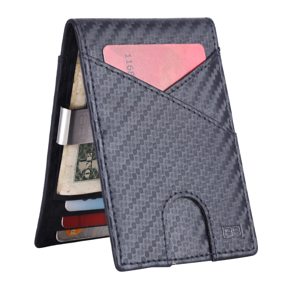 Slim RFID Blocking Money Clip Wallet for Men with ID Slot - Image 2