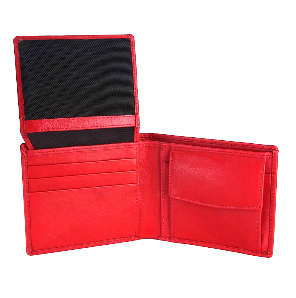 RFID Safe Men's Leather Wallet with ID Window & Cash - Image 4