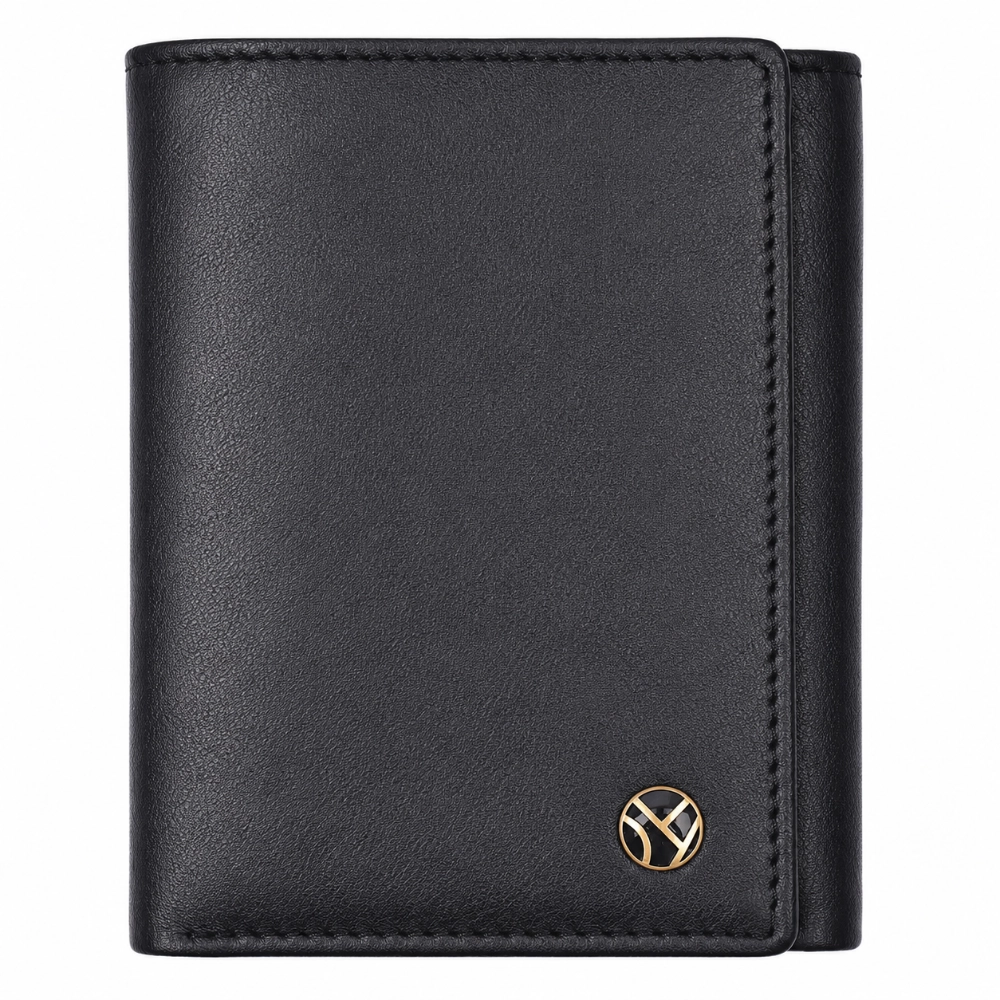 Secure RFID Protected Men's Trifold Wallet with Cash Slot - Image 2