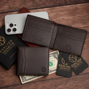 Slim RFID Blocking Wallet for Men with ID Window Slot