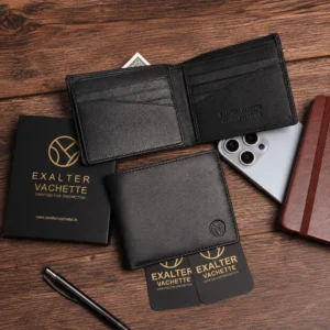 Slim RFID Protected Wallet with ID Window and Card Slots