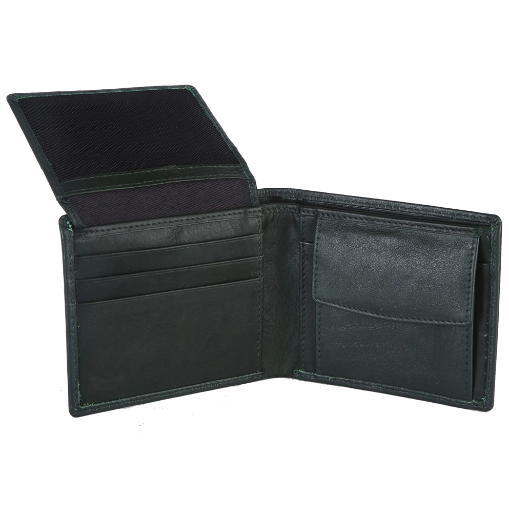 RFID Safe Men's Leather Wallet with ID Window & Cash - Image 19