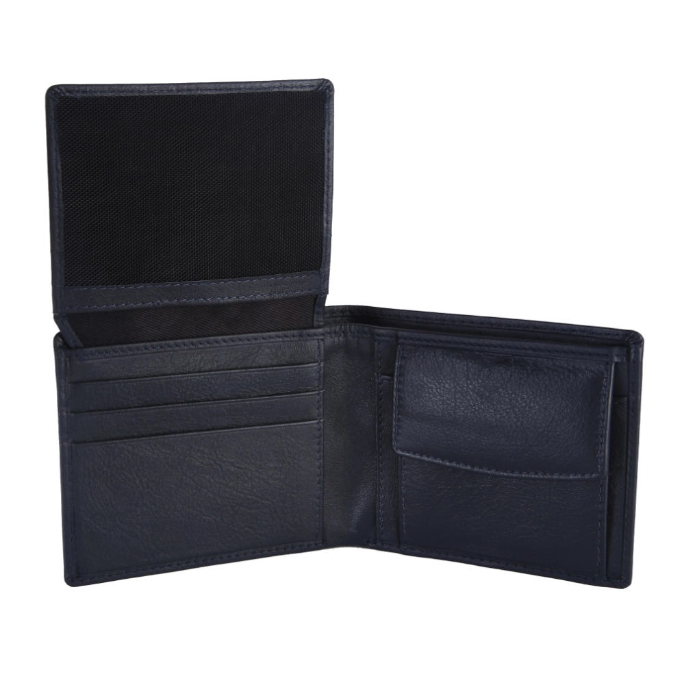 RFID Safe Men's Leather Wallet with ID Window & Cash - Image 9