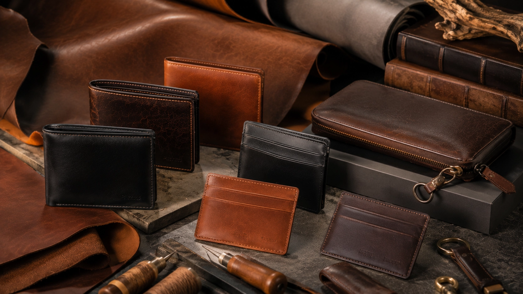 Exalter Vachette premium leather wallet manufacturing and craftsmanship