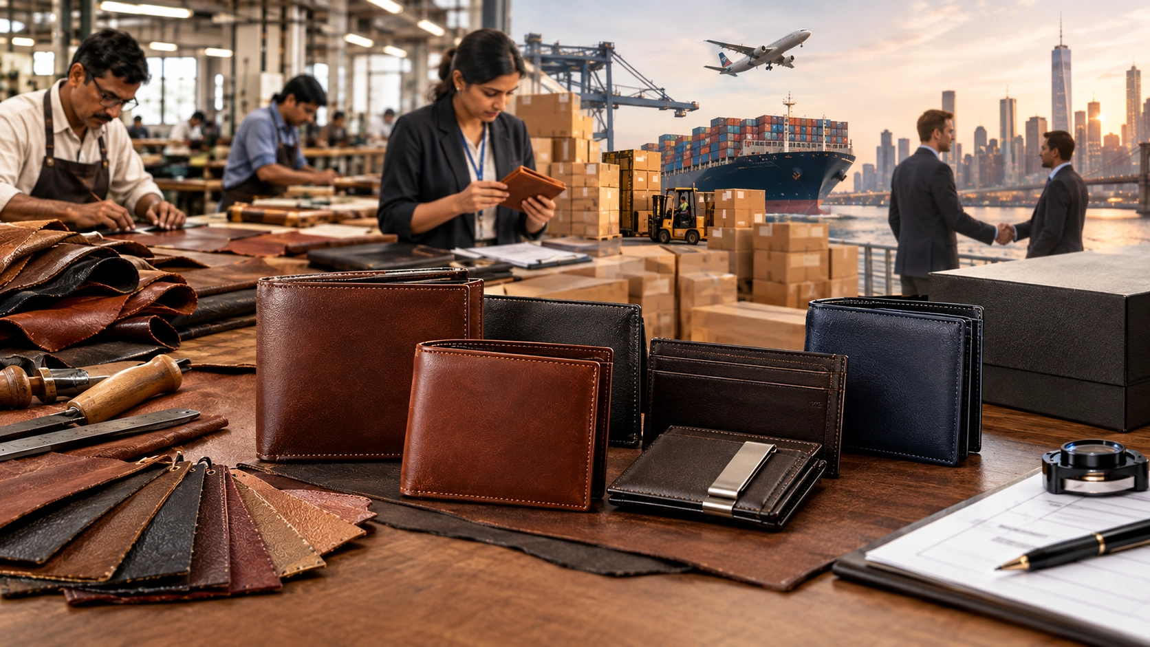 Indian leather wallet exporter supplying premium wholesale wallets to USA buyers Indian leather wallet exporter supplying premium wholesale wallets to USA buyers