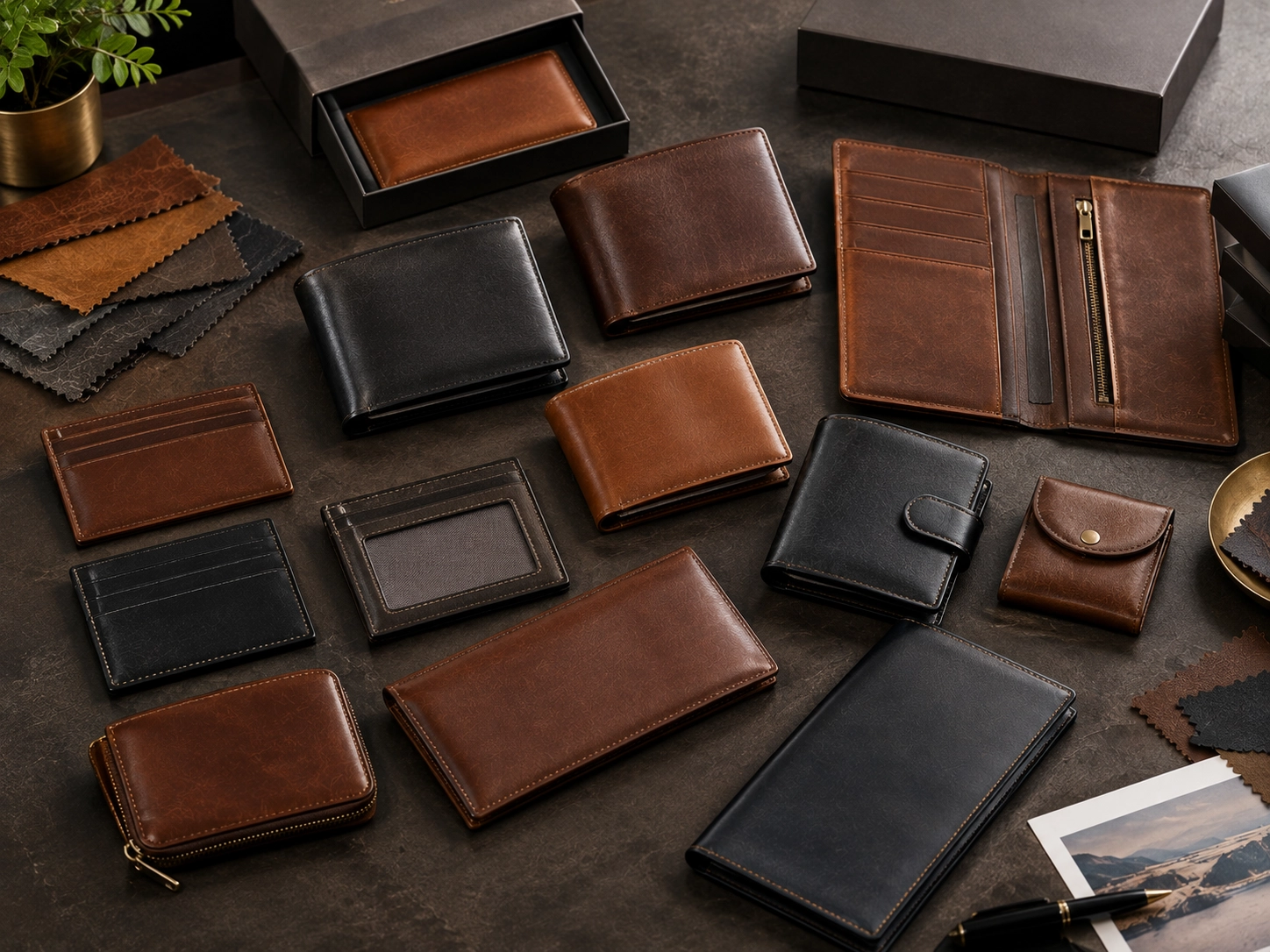 Premium Indian leather wallet collection prepared for a US private label brand Premium Indian leather wallet collection prepared for a US private label brand