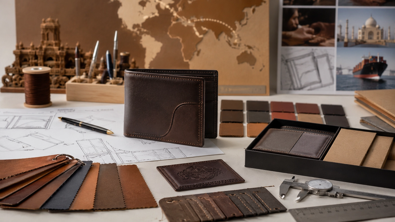 Private-label leather wallet development and customization in India