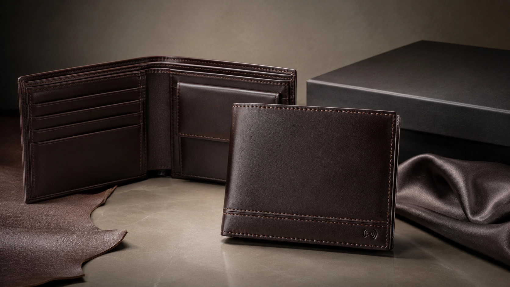 Premium Exalter Vachette style genuine leather wallet for international buyers