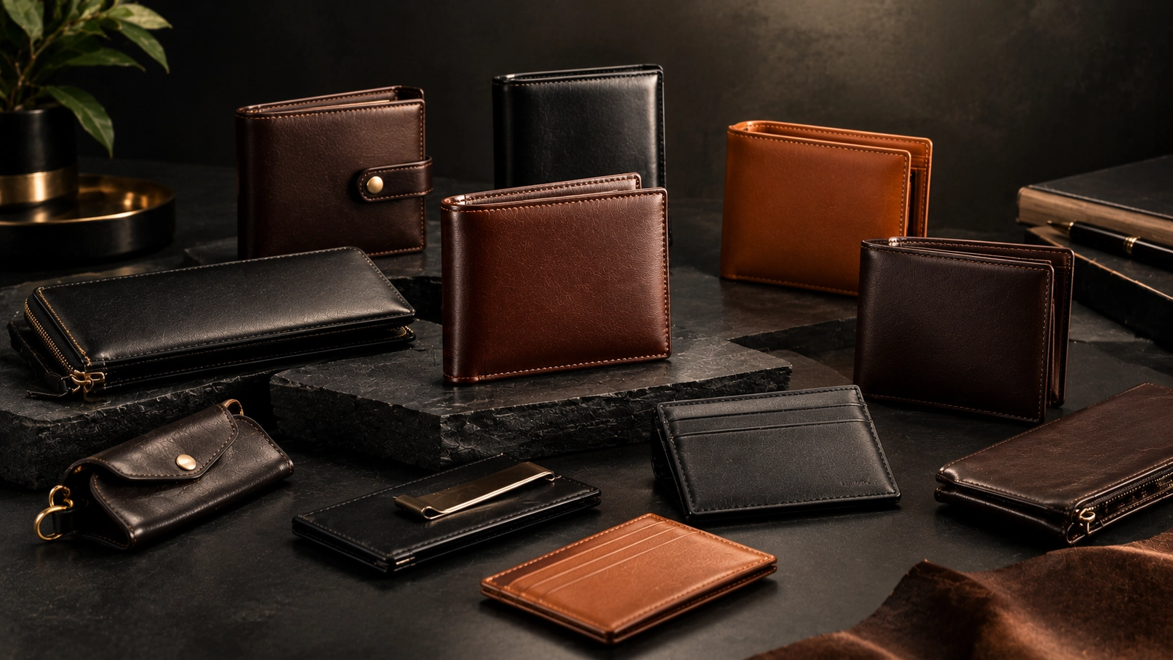 Premium leather wallets and contemporary leather accessories for international wholesale and private-label collections.