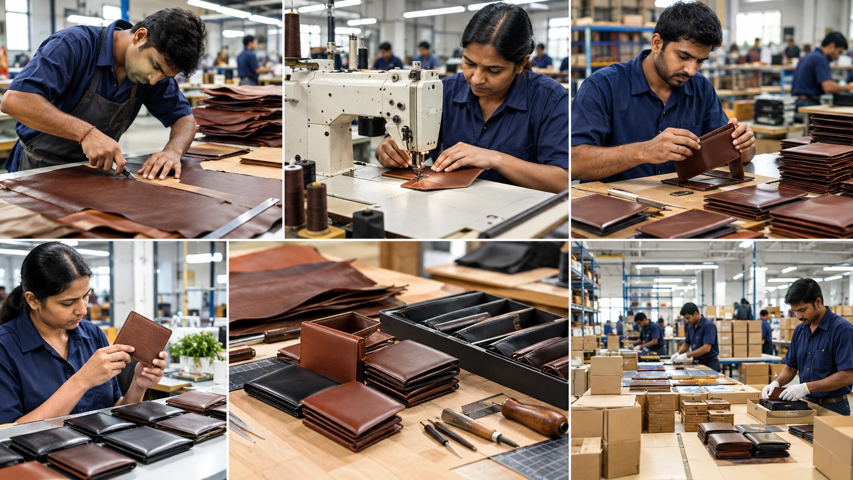 Leather wallet manufacturer in India producing export-quality wallets for international brands Leather wallet manufacturer in India producing export-quality wallets for international brands
